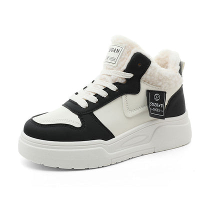 Damen Sneaker High Top Modisch Sportlich Mit Weichem Innenfutter
