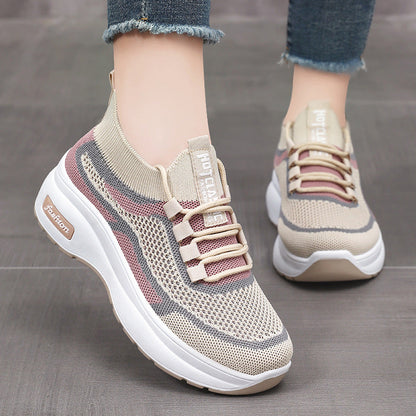 Damen Sneaker Sportlich Bequem mit Dämpfungstechnologie