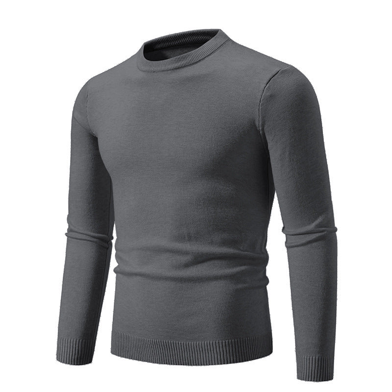 Herren Pullover Rundhals Feine Baumwolle Eleganter Style
