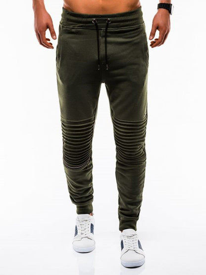 Herren Jogginghose Elastisch Mit Rippmuster Modern