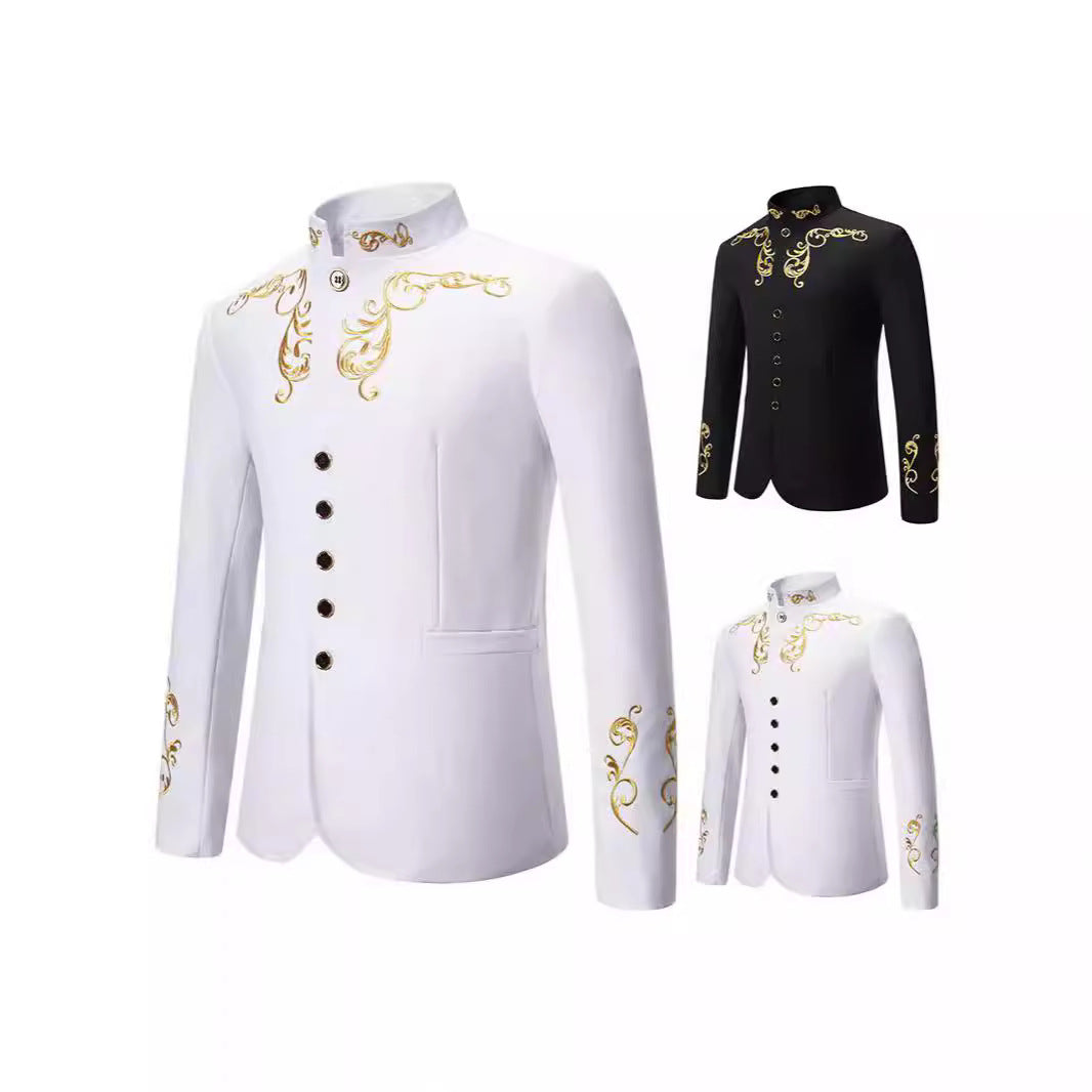 Herren Blazer Elegant mit Stickereien Modern - BerlinGlamour