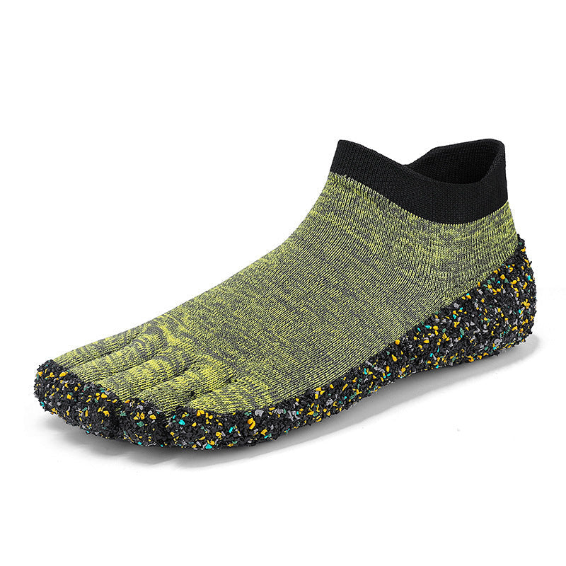 Damen Zehenschuhe Rutschfest Flexibel Gummisohle Grippmuster