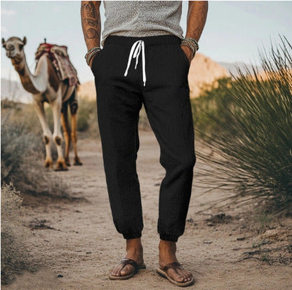 Herren Cargo-Hose Bequem Elastisch Reisehose Mit Taschen