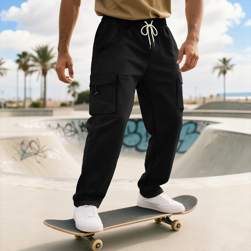 Bequeme Herren Jogginghose Cargo mit Seitentaschen Sportlich