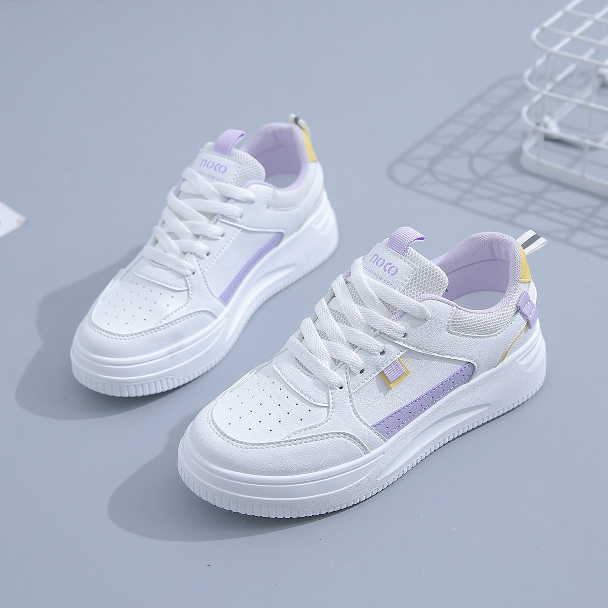 Damen Sneaker Laufsohle Atmungsaktiv Modern Sportlich