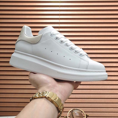 Damen Sneaker Sportlich Lederspitze Weich gepolstert