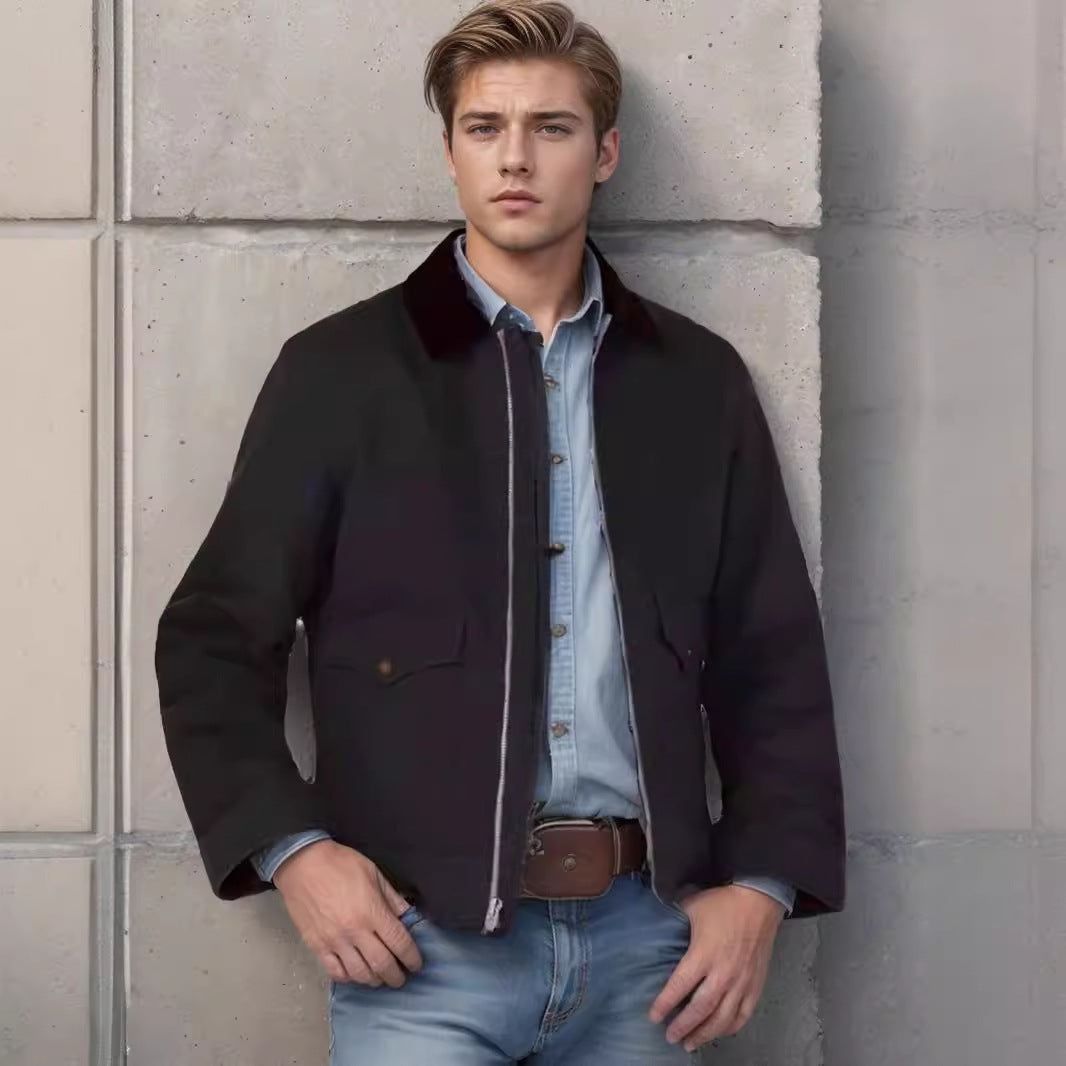 Herren Outdoor Jacke Robust Mit Vielen Taschen Modern - BerlinGlamour