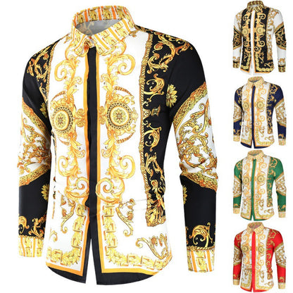 Herren Hemd Barockmuster Luxus Berlin Modern - BerlinGlamour