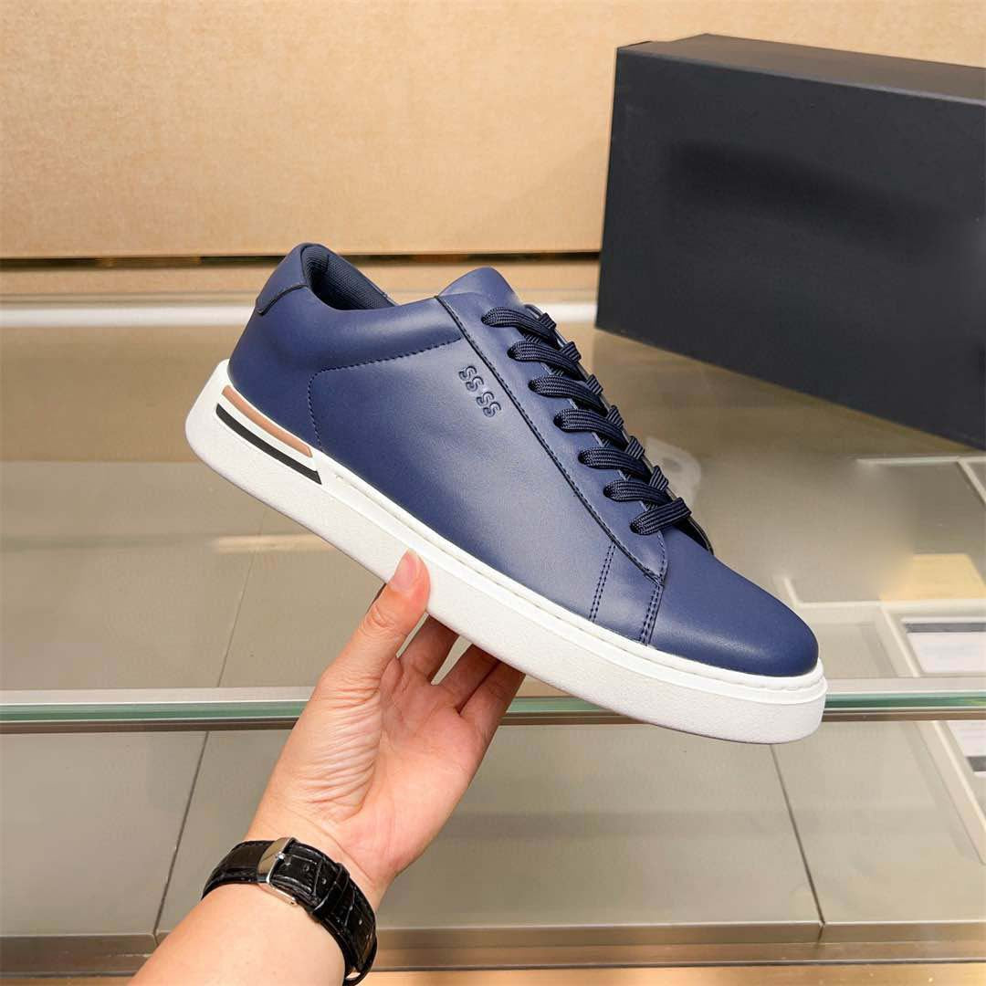 Damen Sneaker Leder Schuhe Sportlich Elegangt Schwarz