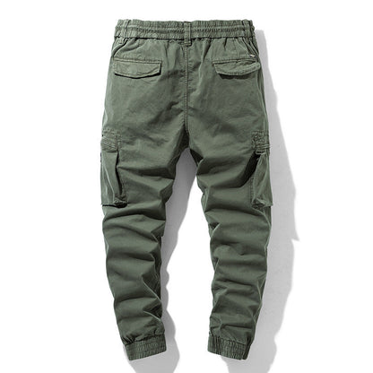 Herren Cargo-Hose Praktisch mit Seitentaschen Elastisch