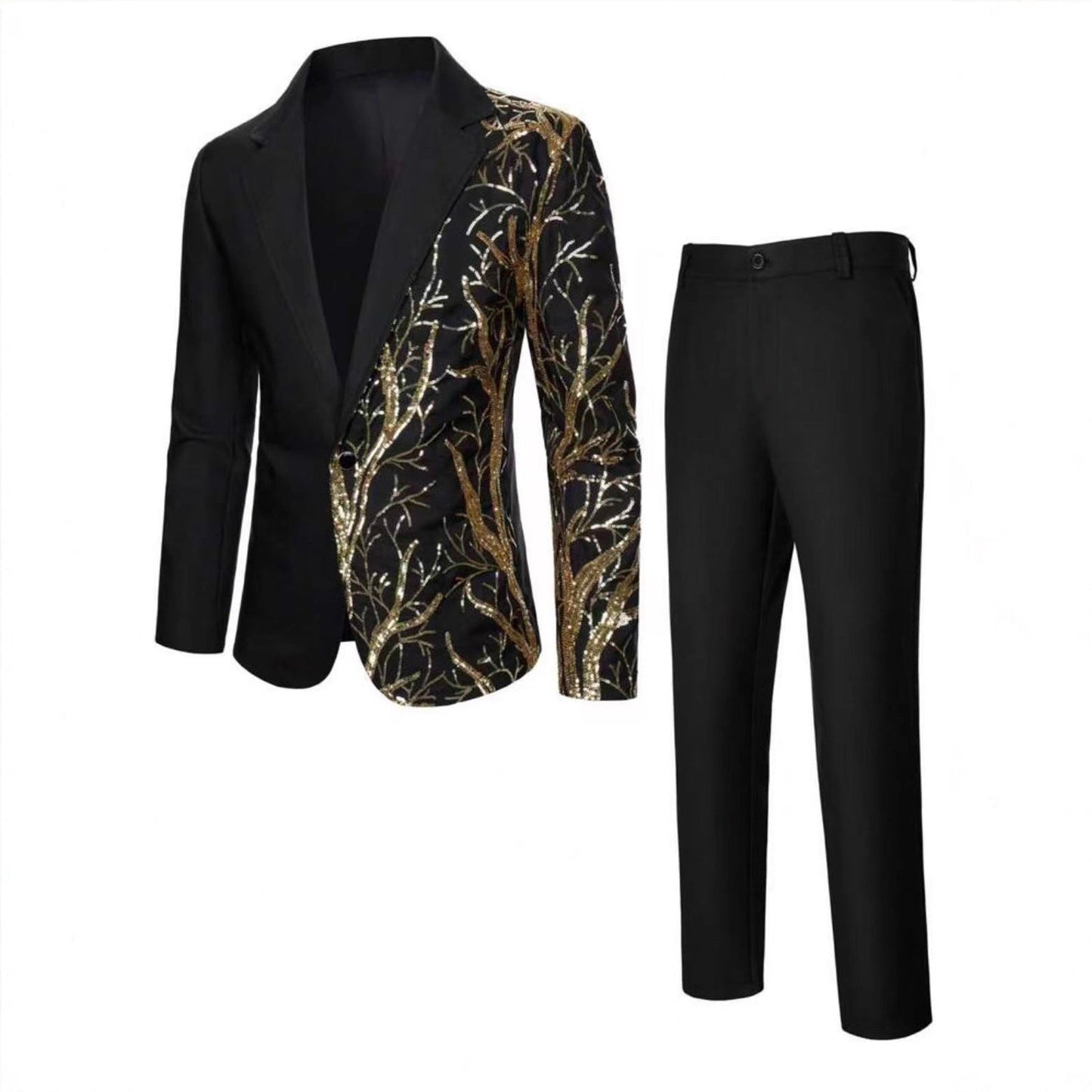 Herren Anzug Pailletten Glamour mit Verzierungen Berlin Style