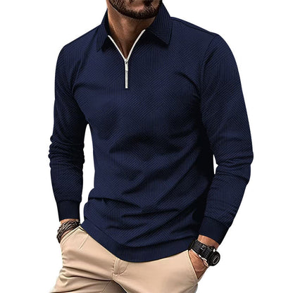 Herren Stehkragenpullover Strick Modern Reißverschluss