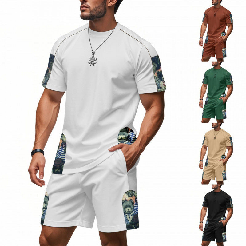 Herren Lounge Set Grafikdruck Modern Berlin Style