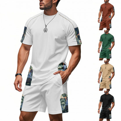 Herren Lounge Set Grafikdruck Modern Berlin Style
