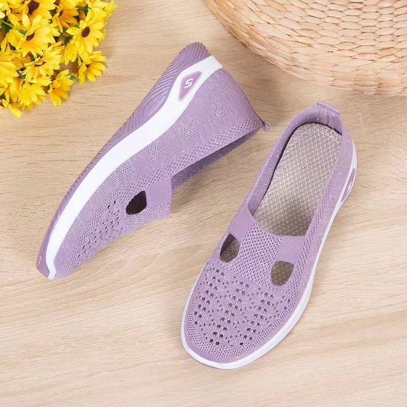 Damen Sneaker Leicht und Bequem Slip-On Sportlich
