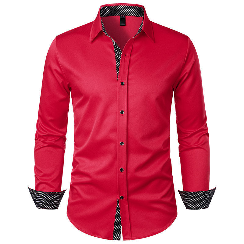 Herren Langarmhemd Modern Slim Fit Elegant Berlin