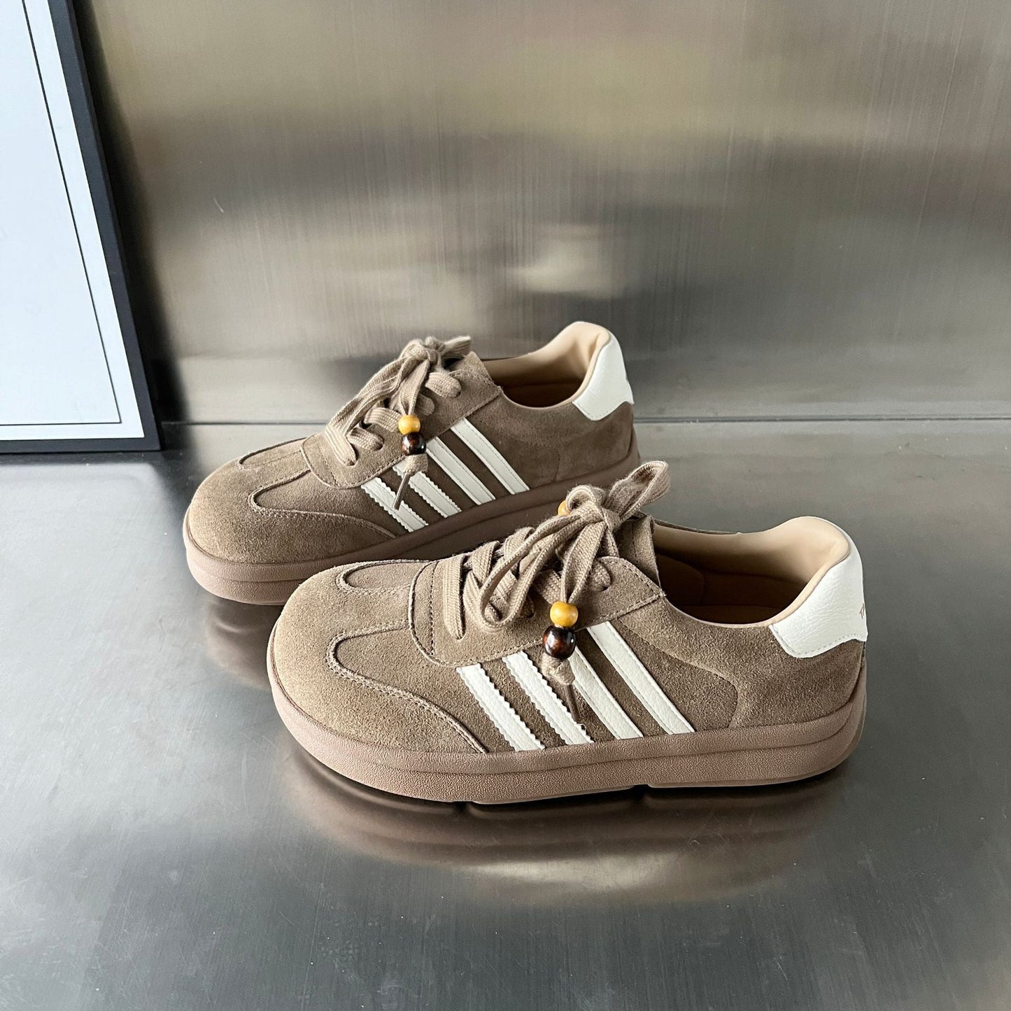 Damen Sneaker Weiches Wildleder Modern Frauen Schuhe