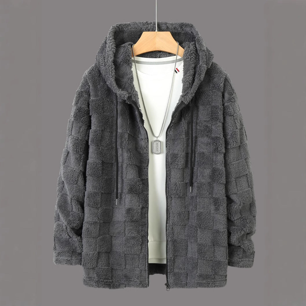 Herren Kuschelige Fleecejacke mit Kapuze und Taschen BerlinGlamour, eine elegante und stylische Lampe, die Ihre Garderobe und Dekorationen zum strahlen lässt. Die Lampe ist aus hoch