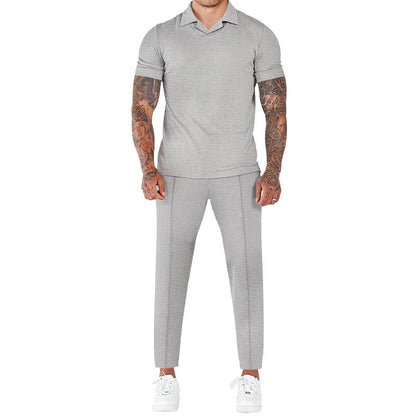 Herren Freizeitanzug Set Modern Strukturmuster Elegant