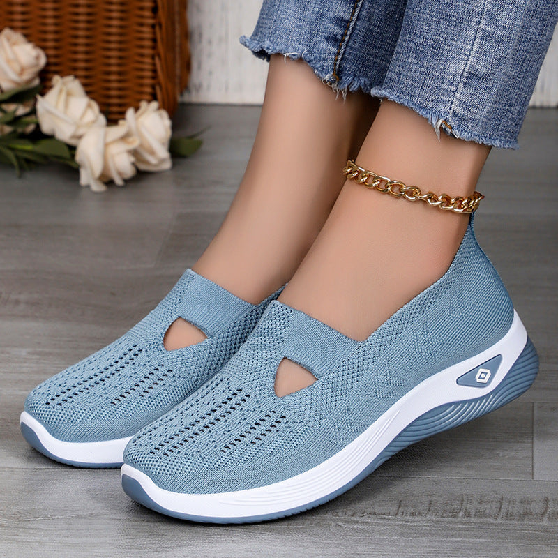 Damen Slipper Atmungsaktiv Elastisch Komfortabel