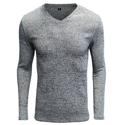 Herren Langarmshirt V-Ausschnitt Modern Elegant - BerlinGlamour
