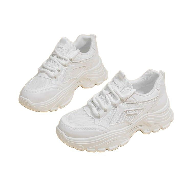 Damen Sneaker Chunky Bequem Dämpfende Sohle Sportlich
