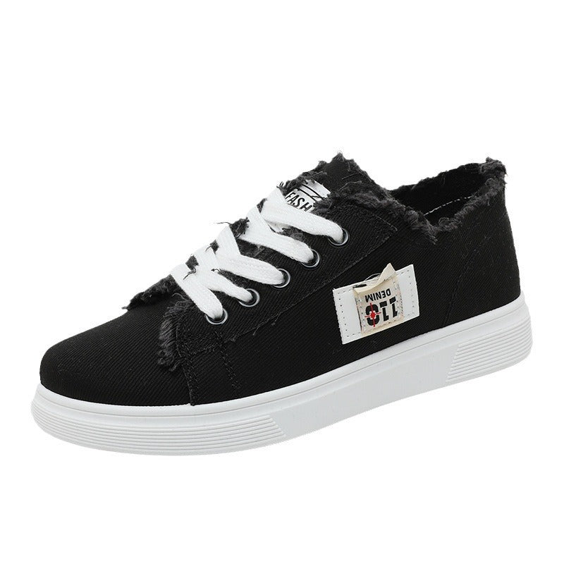 Damen Sneaker Lässig Used Look Elastisch - BerlinGlamour