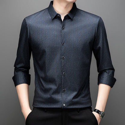 Herren Hemd mit feiner Struktur Moderne Businessstyle
