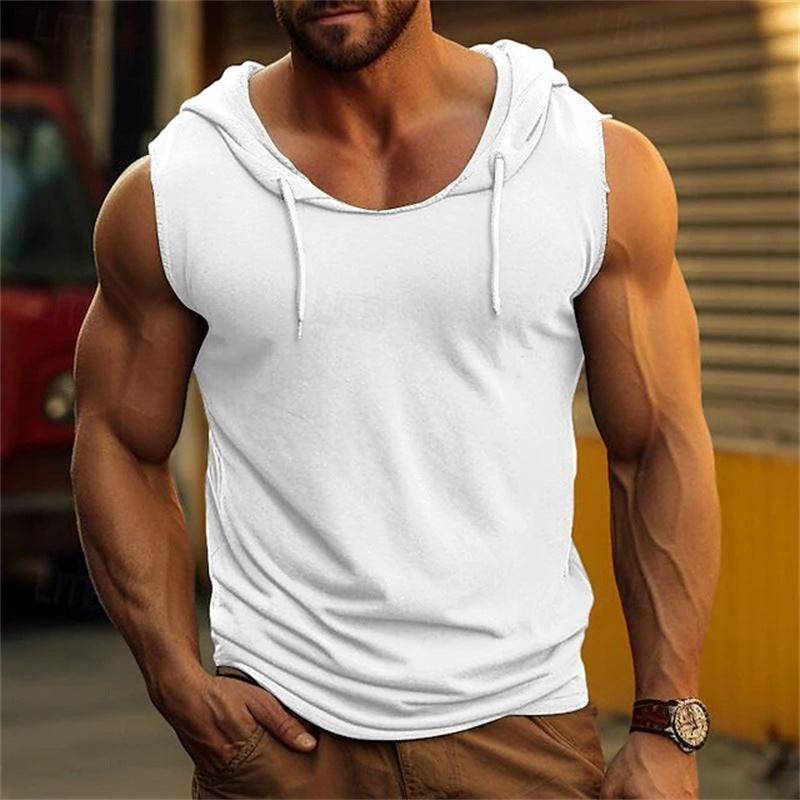 Herren Sportshirt mit Kapuze Laufshirt Fitness - BerlinGlamour