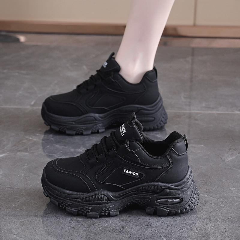 Damen Sneaker Chunky Trendschuhe High Heel