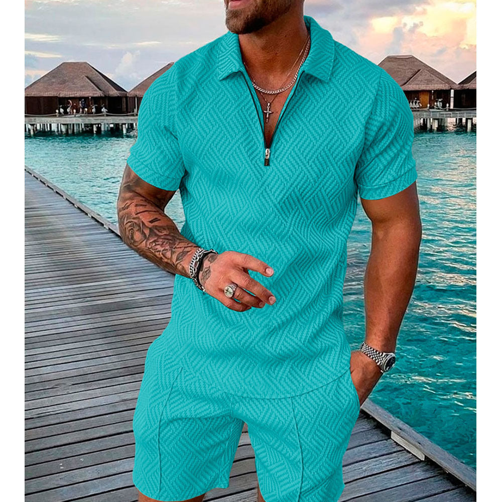 Herren Overall Kurzarm Modern Reißverschluss Berlin Stil