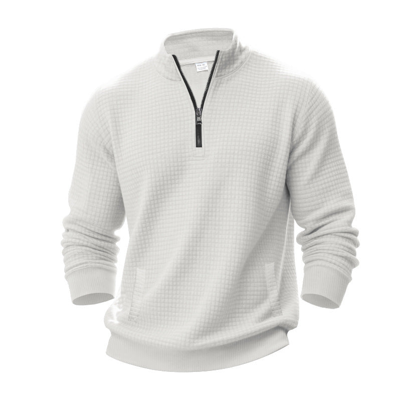 Herren Pullover Modern Halb-Reißverschluss Strick
