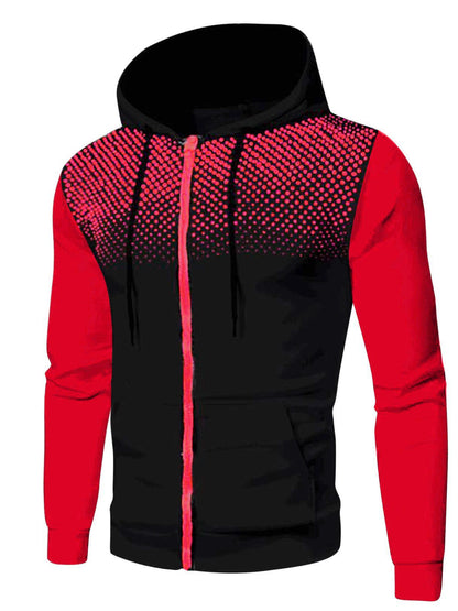 Sportliche Kapuzenjacke mit kontrastierenden Einsätzen Berlin-Glamour