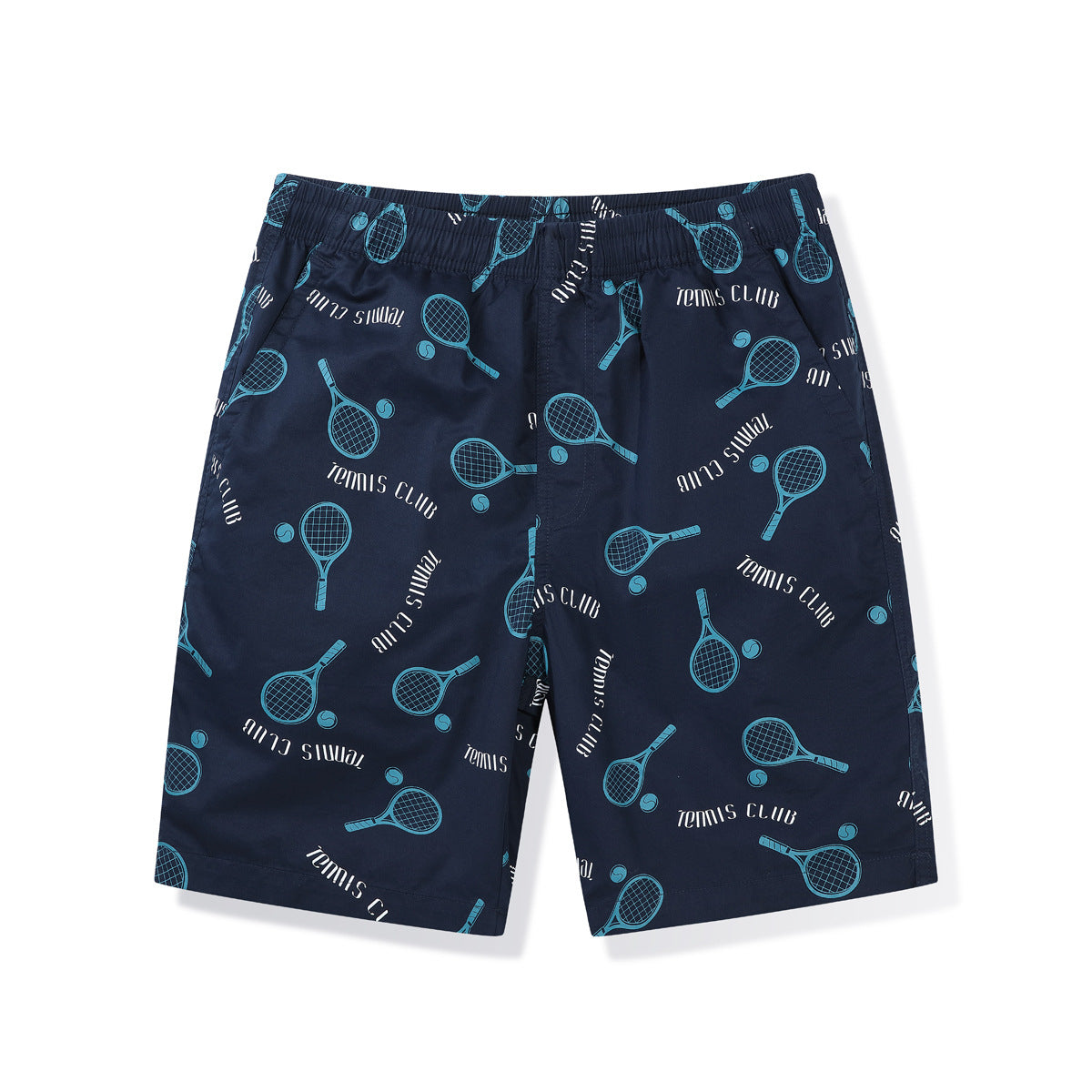 Herren Badeshorts Tennis Motiv Elastisch - BerlinGlamour