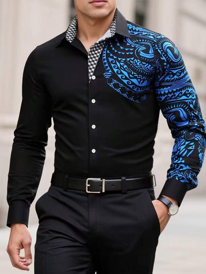 Herren Hemd Modern mit exklusiven Mustern Berlin Style