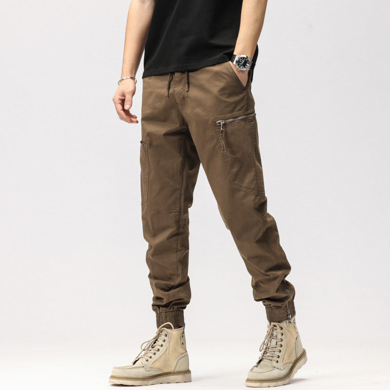 Herren Cargo-Hose Elastisch Vieltaschen Bequem