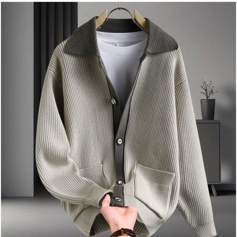 Damen Strickjacke Bequem Schnitt Mit Taschen