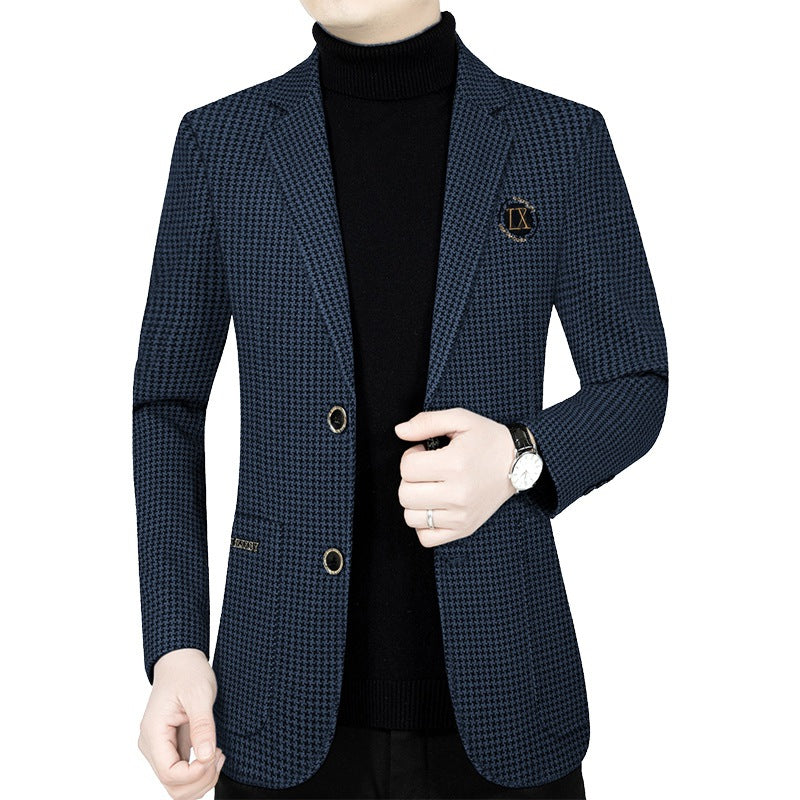 Herren Blazer Karomuster Elegant Modern