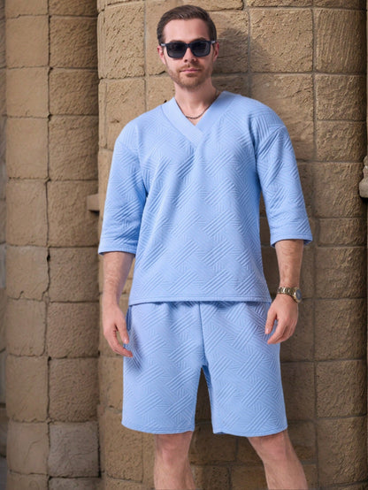 Herren Sportbekleidung Set Oberteil Shorts Laufsport