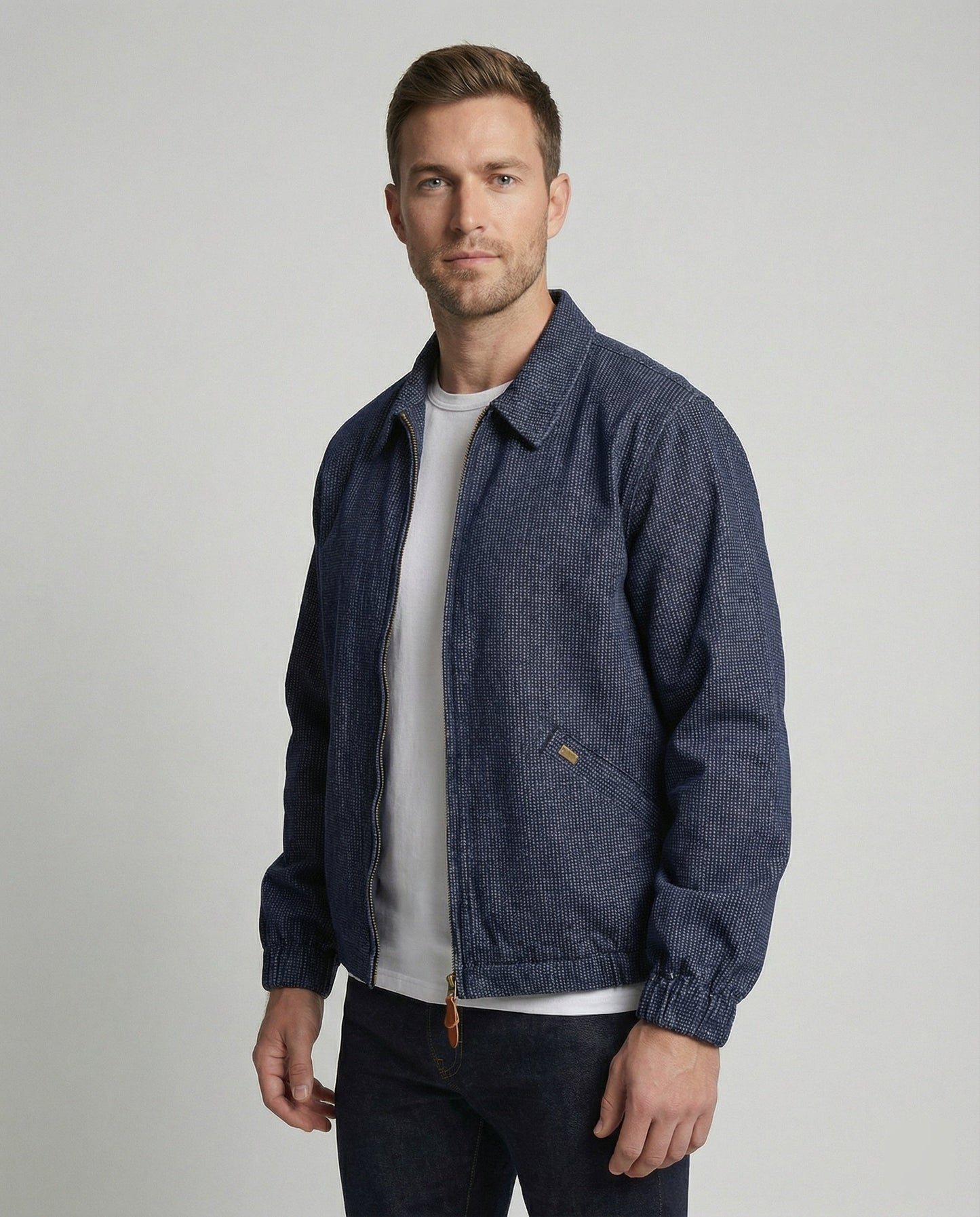 Herren Lederjacke Lässig mit Reißverschluss Modern - BerlinGlamour