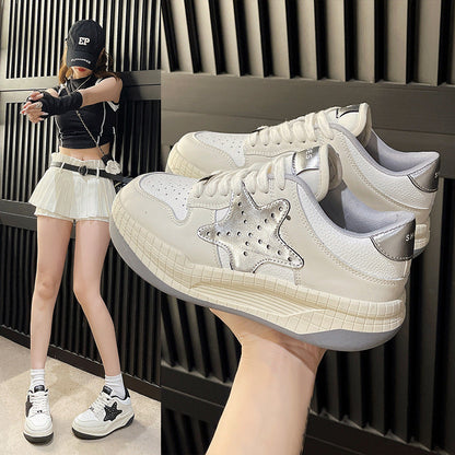 Damen Sneaker Sternen-Design Trendy Frauen Schuhe