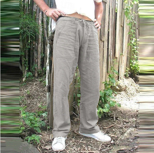 Herren Freizeithose Bequem mit Kordelzug und großen Taschen