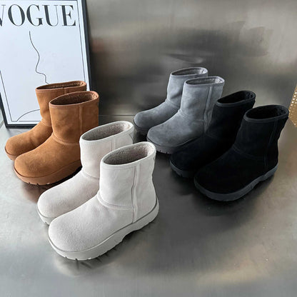 Fellgefütterte Winterstiefel Damen Warm Robust