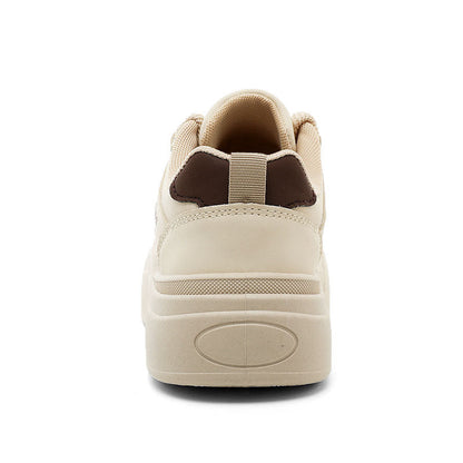 Damen Plateau Sneaker Bequem Mit Dämpfung