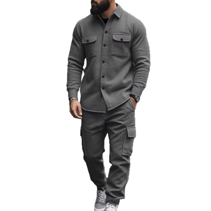 Herren Cargo-Hose Pflegeleicht Modern Mit Knöpfen