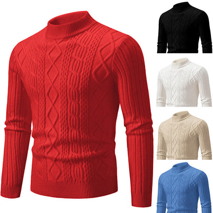 Herren Rollkragenpullover Grobstrick Modern - BerlinGlamour