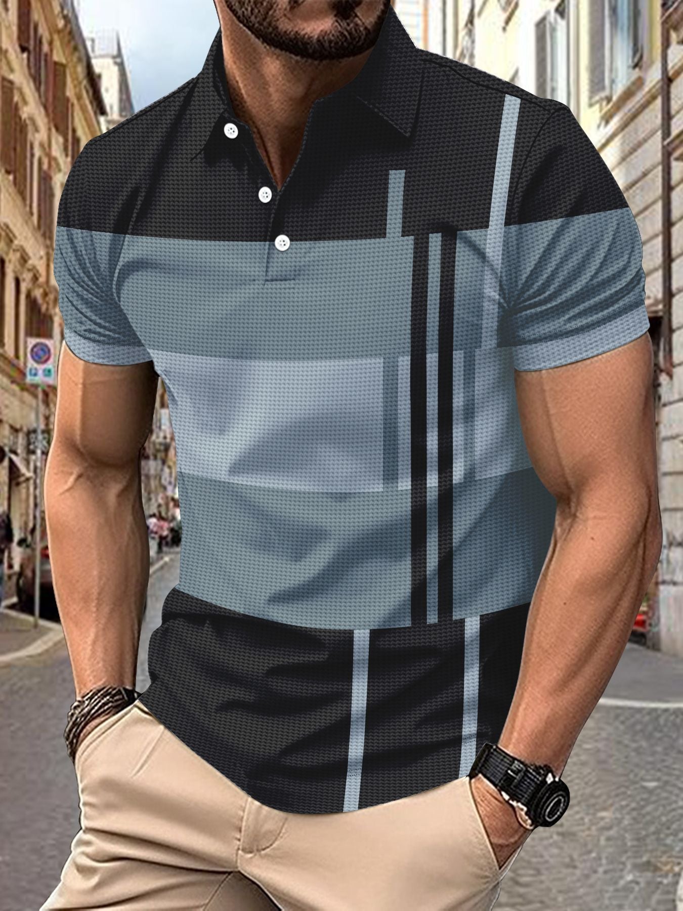 Herren Poloshirt Sportlich Piqué Qualität