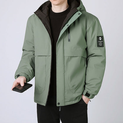 Herren Outdoor-Jacke Isoliert Wasserdicht Winter