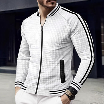 Herren Steppjacke Sportlich Modern Reißverschluss Taschen