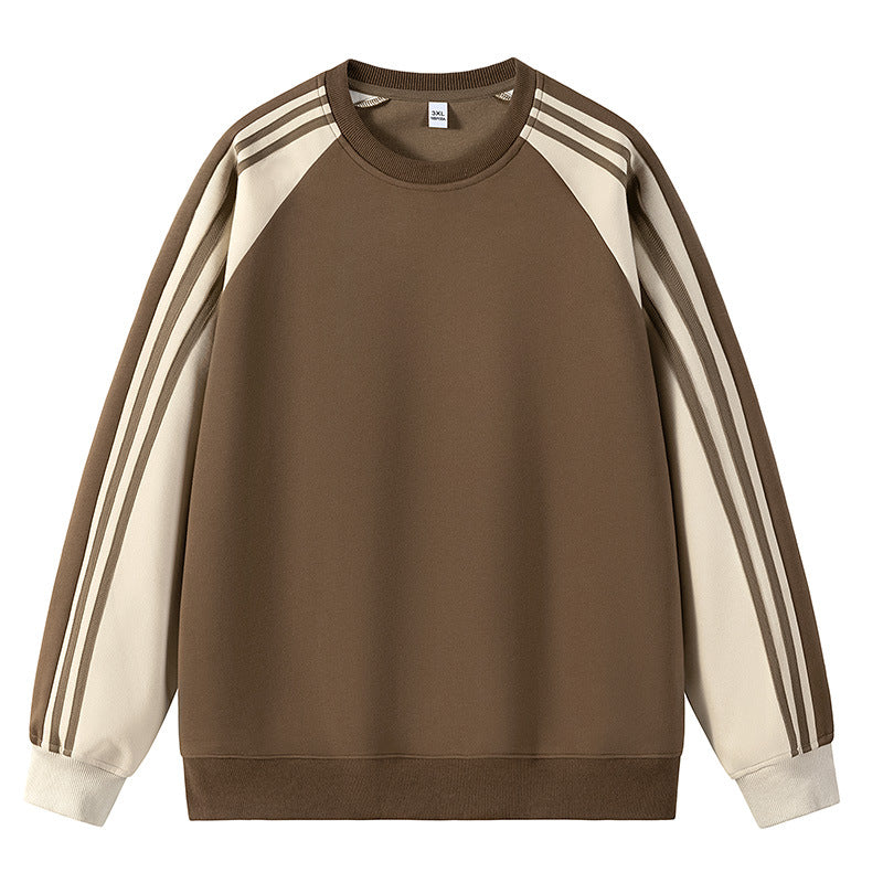Herren Raglan Sweater Sportlich Mehrfarbig